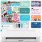 Silhouette White Cameo 4 w/ 38 Oracal Sheets, Siser HTV, Guides, 24 Pens